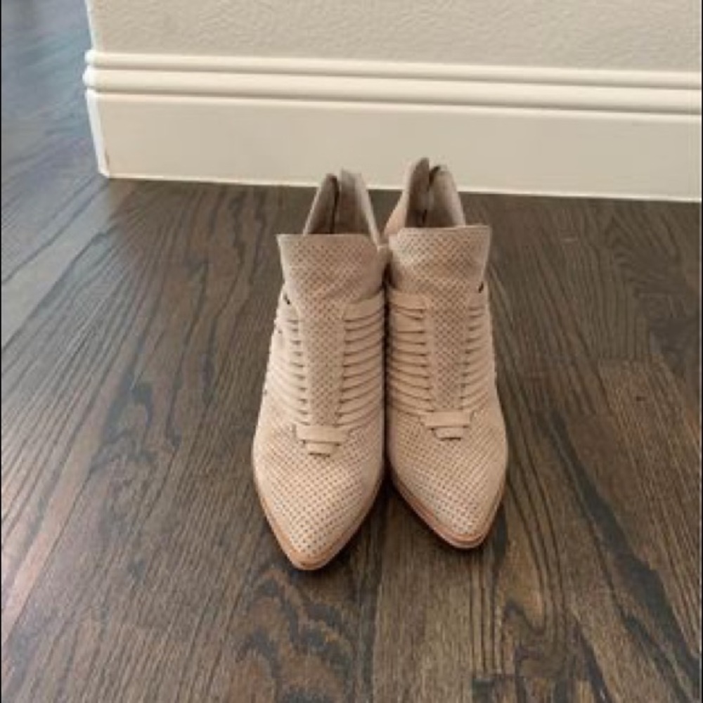 Vince Camuto suede booties.